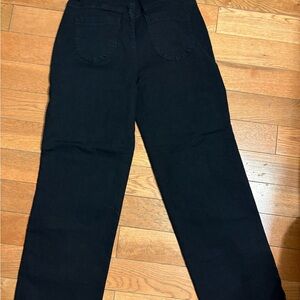 Elegant Black Wide Leg Jeans for Women